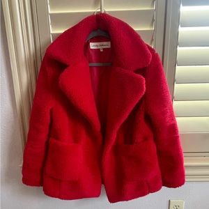 Red teddy jacket